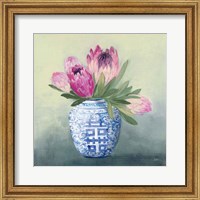 Framed Protea Chinoiserie I