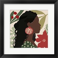 Framed Christmas Earring I