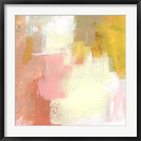 Framed Yellow and Blush I