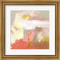 Framed 'Yellow and Blush II' border=