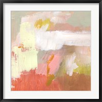 Framed Yellow and Blush II