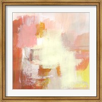 Framed Yellow and Blush III