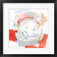 Framed 'Coral Swirl II' border=