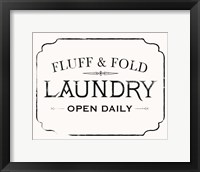 Framed Fluff & Fold I