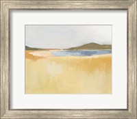 Framed Ochre Seaside I