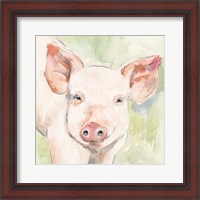 Framed 'Sunny the Pig I' border=