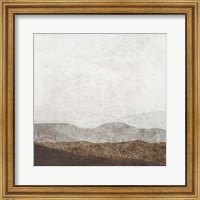 Framed 'Burnished Mountains I' border=