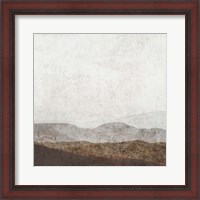 Framed 'Burnished Mountains I' border=