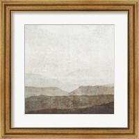 Framed 'Burnished Mountains II' border=