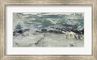 Framed Teal Seascape I