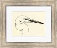 Framed Heron Head I