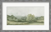 Framed Vintage Landscape Sketch II
