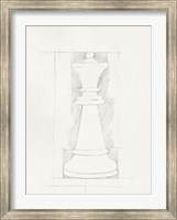 Framed Chess Set Sketch I