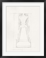 Framed Chess Set Sketch I