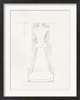 Framed Chess Set Sketch I