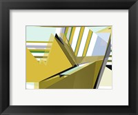 Framed Yellow Mountains I