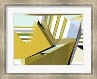 Framed Yellow Mountains I