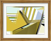 Framed Yellow Mountains I