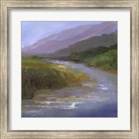 Framed Mountain River I