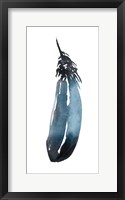Saturated Feather I Framed Print