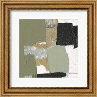 Framed Olive Black & Gold II