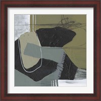 Framed 'Puzzle in Neutrals II' border=