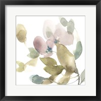 Framed Sweet Petals and Leaves I