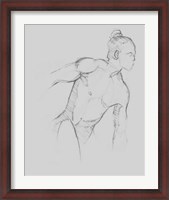 Framed Male Torso Sketch II