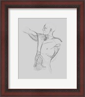 Framed Male Torso Sketch IV