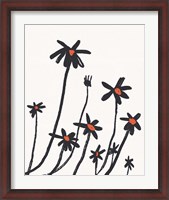 Framed Young Coneflowers I