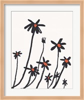 Framed Young Coneflowers I