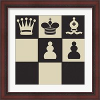 Framed 'Chess Puzzle I' border=