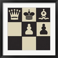 Framed 'Chess Puzzle I' border=