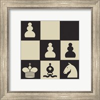 Framed 'Chess Puzzle III' border=