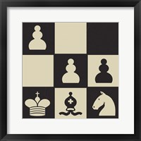 Framed 'Chess Puzzle III' border=