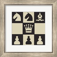 Framed 'Chess Puzzle IV' border=