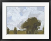 Framed Brushy Summer Sky I