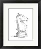 Framed Chess Piece Study I