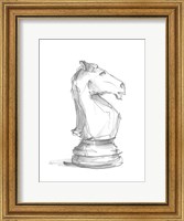 Framed Chess Piece Study I