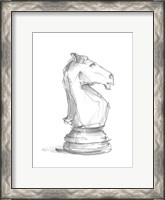 Framed Chess Piece Study I