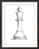 Framed Chess Piece Study II