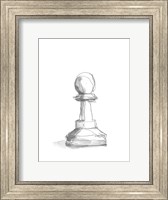 Framed Chess Piece Study VI
