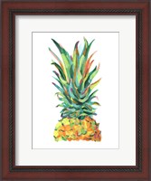 Framed Bright Pop Pineapple I