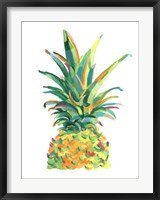 Framed Bright Pop Pineapple II