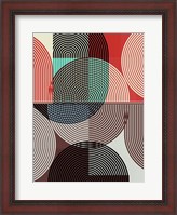 Framed Graphic Colorful Shapes II