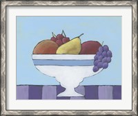 Framed White Fruit Bowl II