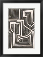 Abstract Maze I Framed Print