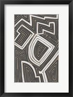 Abstract Maze III Framed Print
