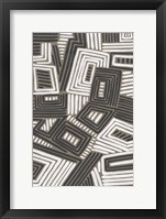 Abstract Maze IV Framed Print