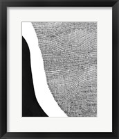 Framed 'Black & White Abstract I' border=